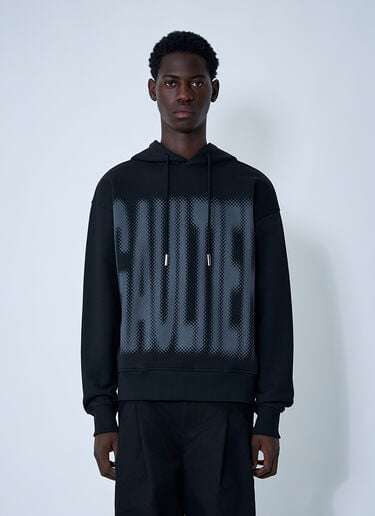 Jean Paul Gaultier Logo Motif Hooded Sweatshirt Black jpg0161006