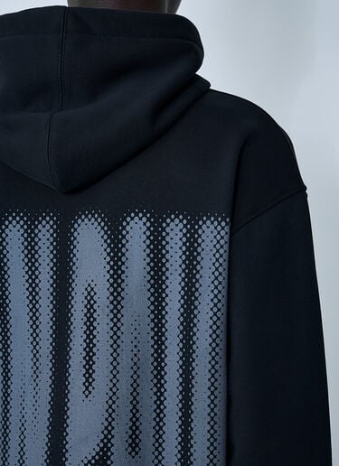 Jean Paul Gaultier Logo Motif Hooded Sweatshirt Black jpg0161006