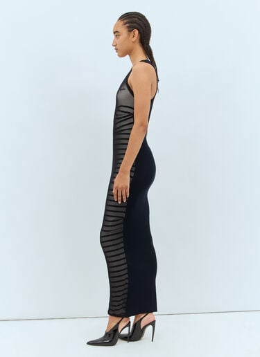골지 마리니에르 맥시 원피스 Jean Paul Gaultier 골지 마리니에르 맥시 원피스 블랙 jpg0258014