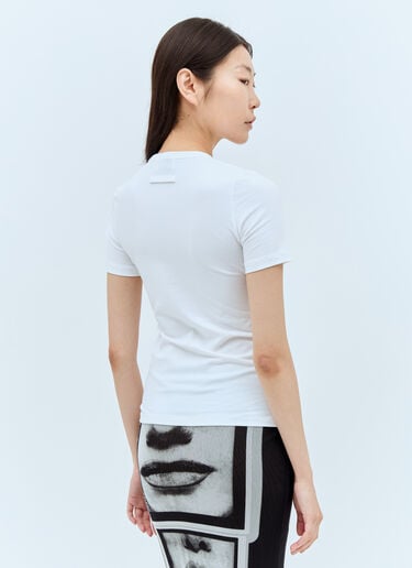 Logo Print T-Shirt Jean Paul Gaultier Logo Print T-Shirt White jpg0258020