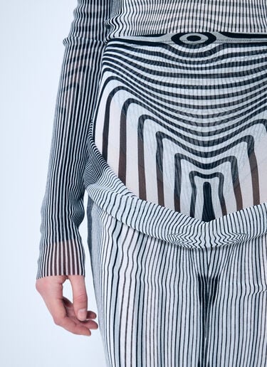 ダブルレイヤー メッシュミディスカート Jean Paul Gaultier ダブルレイヤー メッシュミディスカート ホワイト jpg0259004