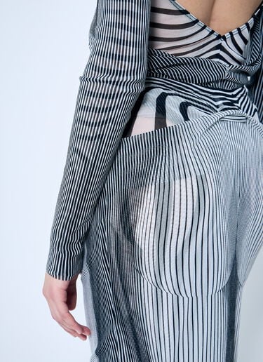 ダブルレイヤー メッシュミディスカート Jean Paul Gaultier ダブルレイヤー メッシュミディスカート ホワイト jpg0259004
