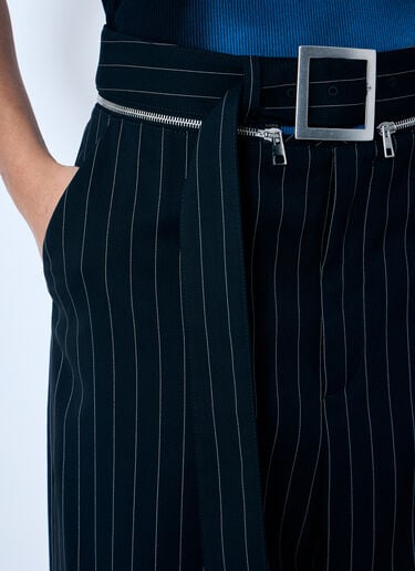 Jean Paul Gaultier Pinstripe Wool Pants Black jpg0259008