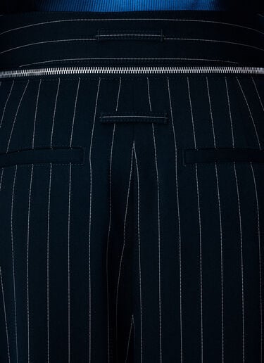 Jean Paul Gaultier Pinstripe Wool Pants Black jpg0259008