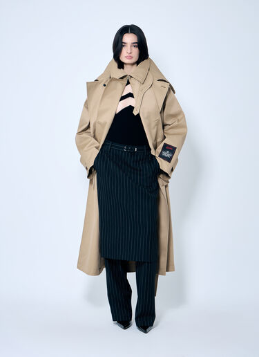 Jean Paul Gaultier 透明拼接罗纹毛衣 黑色 jpg0259013