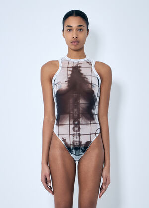 Jean Paul Gaultier Squeletor 网眼连体衣 白色 jpg0259019