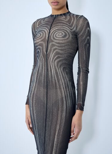 Jean Paul Gaultier Mesh Maxi Dress Grey jpg0260001