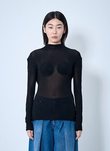 Backless Conical Top Jean Paul Gaultier Backless Conical Top Black jpg0260007