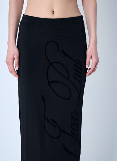 Mesh Tattoo Midi Skirt Jean Paul Gaultier Mesh Tattoo Midi Skirt Black jpg0260008