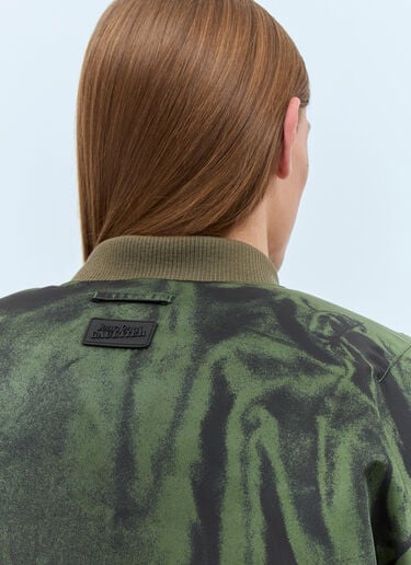 Jean Paul Gaultier Trompe L'Oeil Bomber Jacket Green jpg0357004