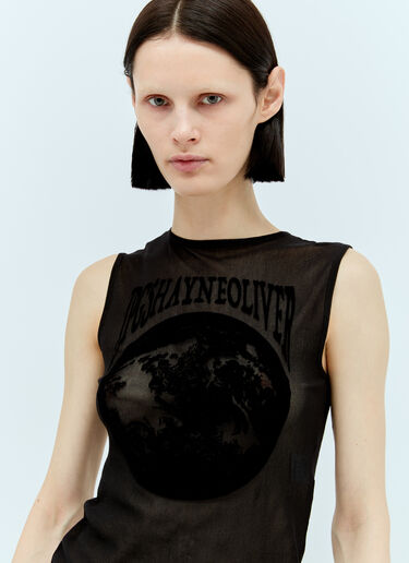 Black Earth Tank Top Jean Paul Gaultier x Shayne Oliver Black Earth Tank Top Black jps0257004