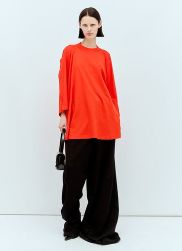 ロゴ刺繍Tシャツ Jean Paul Gaultier x Shayne Oliver ロゴ刺繍Tシャツ レッド jps0257009