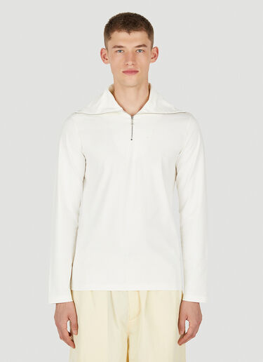 Jil Sander+ ジップフロントトップ ホワイト jsp0149018