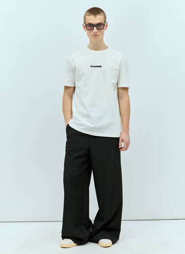 Jil Sander+ 로고 프린트 티셔츠 화이트 jsp0156005