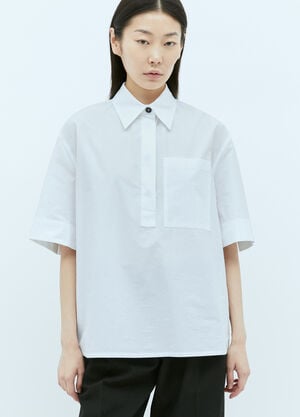 Jil Sander+ Patch Pocket Poplin Shirt White jsp0255004