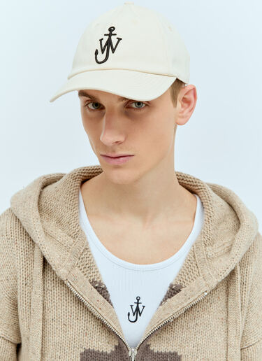 刺绣徽标棒球帽 JW Anderson 刺绣徽标棒球帽 乳白 jwa0156009