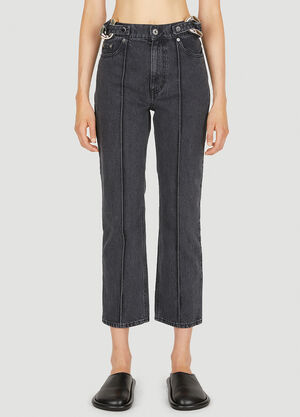JW Anderson Chain Link Slim Fit Jeans Grey jwa0249019