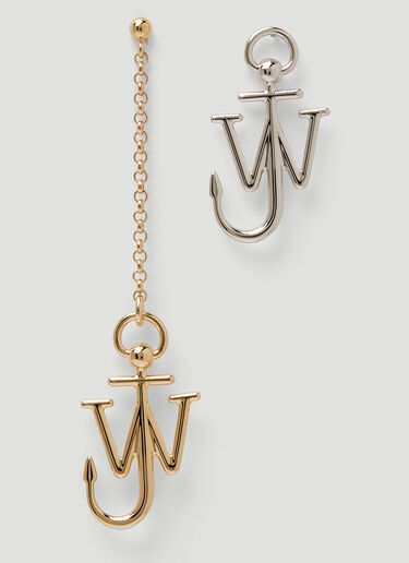 JW Anderson 不对称锚形耳环 银 jwa0249030