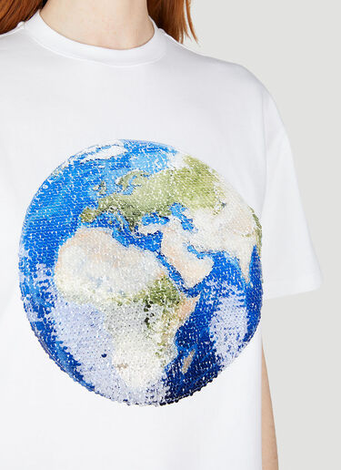 JW Anderson Globe T-Shirt White jwa0252005