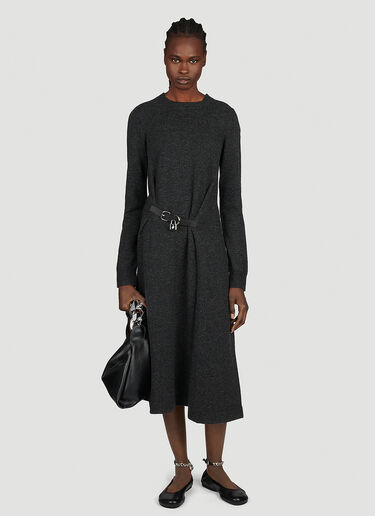 Padlock Strap Tie Dress JW Anderson Padlock Strap Tie Dress Grey jwa0253011