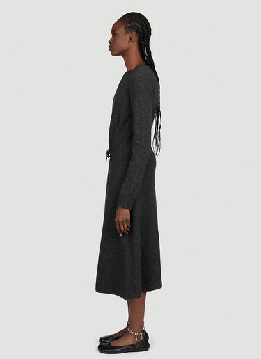JW Anderson Padlock Strap Tie Dress Grey jwa0253011