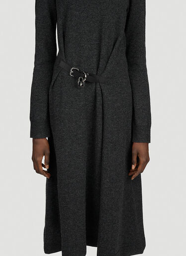 Padlock Strap Tie Dress JW Anderson Padlock Strap Tie Dress Grey jwa0253011