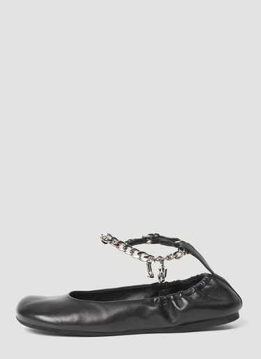 吊饰芭蕾鞋 JW Anderson 吊饰芭蕾鞋 黑色 jwa0253023