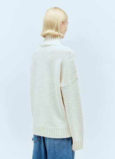JW Anderson 팝콘 패치 포켓 스웨터 크림 jwa0255011