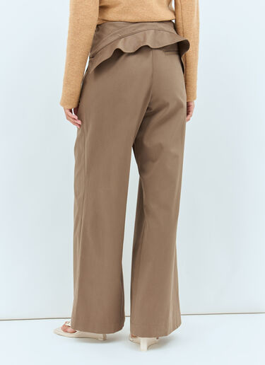 Fold-Over Pants JW Anderson Fold-Over Pants Brown jwa0258002