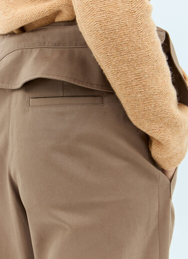 Fold-Over Pants JW Anderson Fold-Over Pants Brown jwa0258002