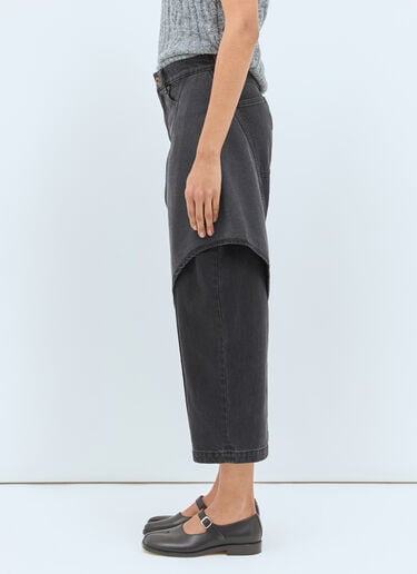 Cropped Sculptural Jeans JW Anderson Cropped Sculptural Jeans Grey jwa0258005