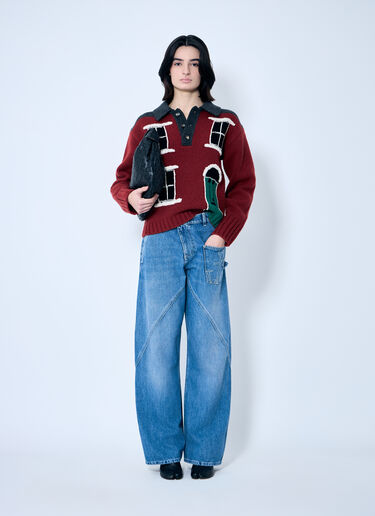 House' 嵌花 polo 衫 JW Anderson House' 嵌花 polo 衫 红色 jwa0259002