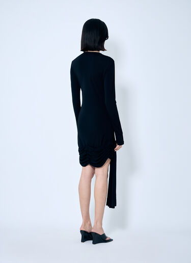 Draped Hem Dress JW Anderson Draped Hem Dress Black jwa0259003