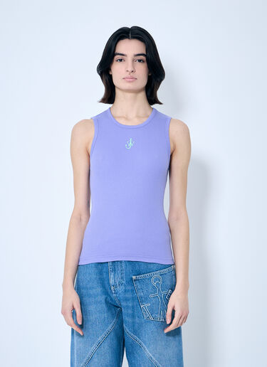 Anchor Logo Tank Top JW Anderson Anchor Logo Tank Top Purple jwa0259005