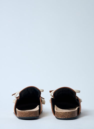 皮革褶边穆勒鞋 JW Anderson 皮革褶边穆勒鞋 白色 jwa0259011