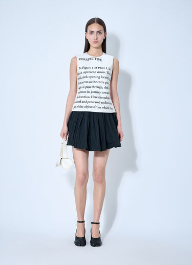 JW Anderson Text Print Satin Top Ivory jwa0260002