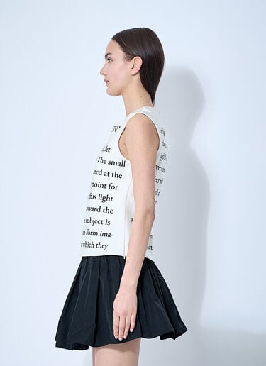 Text Print Satin Top JW Anderson Text Print Satin Top Ivory jwa0260002