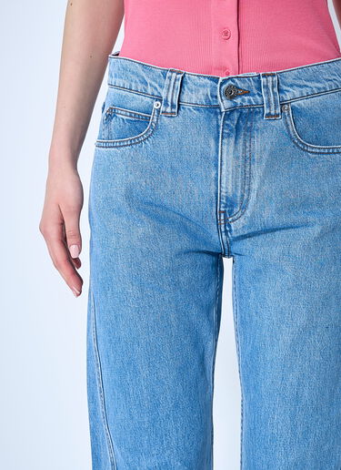 JW Anderson Twisted Denim Jeans Light Blue jwa0260005
