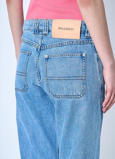 JW Anderson Twisted Denim Jeans Light Blue jwa0260005