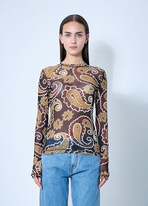JW Anderson Underpinning Top Brown jwa0260006
