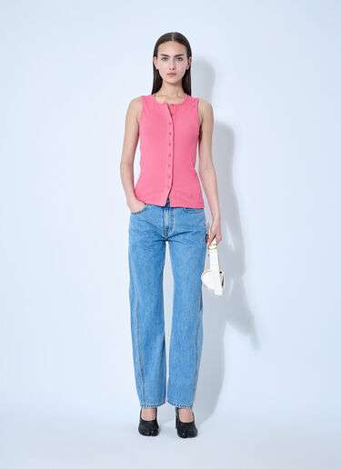 Button-Down Tank Top JW Anderson Button-Down Tank Top Pink jwa0260007