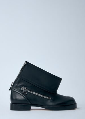 JW Anderson Leather Biker Boots Black jwa0260009