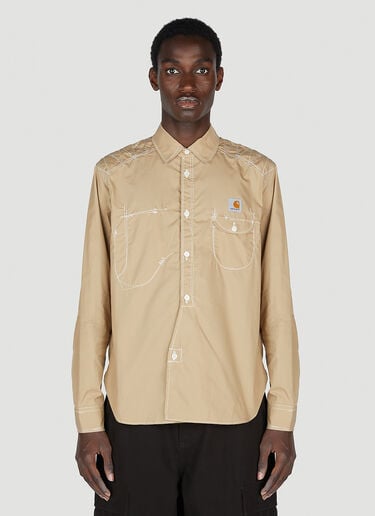 Junya Watanabe x Carhartt Asymmetric Shirt Beige jwc0152001