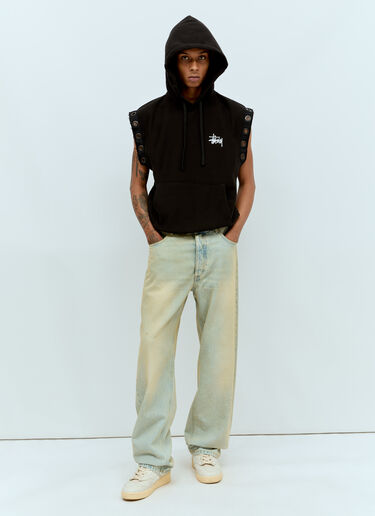 x Stüssy Hooded Sweatshirt Vest Junya Watanabe x Stüssy Hooded Sweatshirt Vest Black jwn0156006