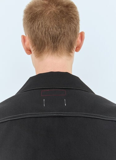 Topstitched Wool-Blend Jacket Junya Watanabe Topstitched Wool-Blend Jacket Black jwn0158003