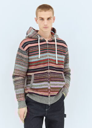 Junya Watanabe Striped Hooded Cardigan Multicolour jwn0158004