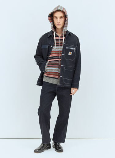 Striped Hooded Cardigan Junya Watanabe Striped Hooded Cardigan Multicolour jwn0158004