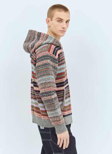 Striped Hooded Cardigan Junya Watanabe Striped Hooded Cardigan Multicolour jwn0158004