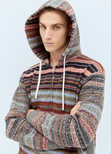 Striped Hooded Cardigan Junya Watanabe Striped Hooded Cardigan Multicolour jwn0158004