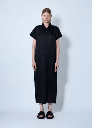 Khaite Effy Midi Dress Black kha0260002